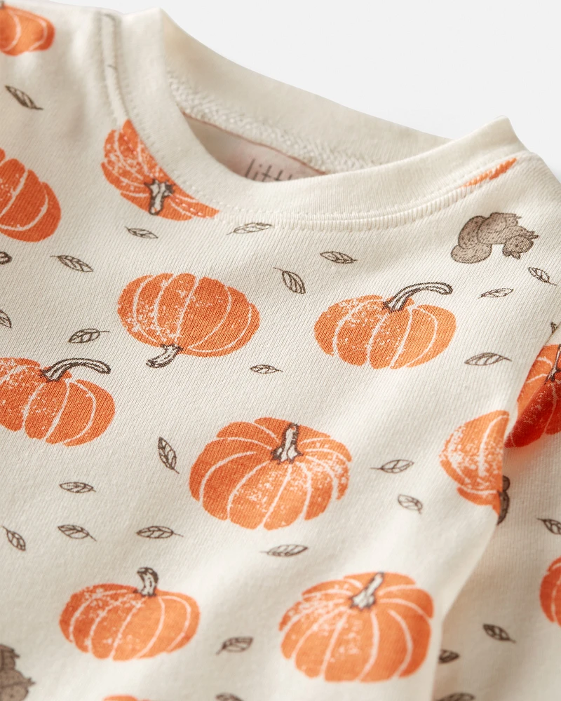 Baby Organic Cotton Pyjamas Harvest Hollow Print