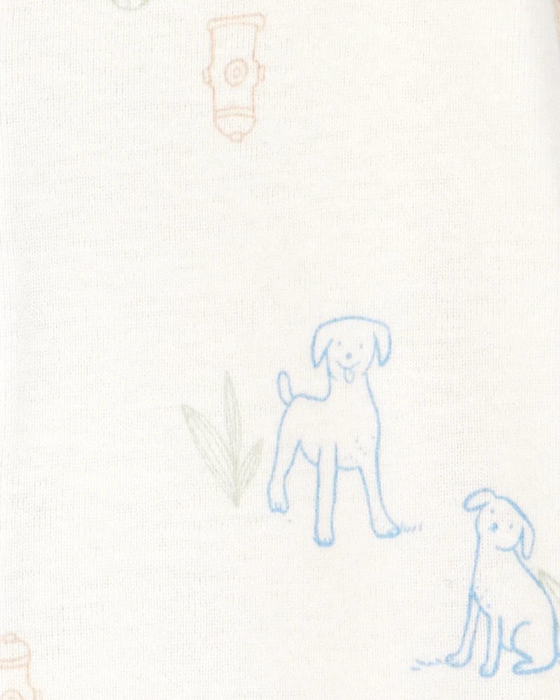Baby 3-Piece Puppy Converter Gown & Cap Set - Ivory