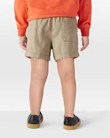 Toddler Pull-On Twill Shorts - Khaki