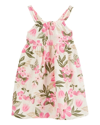 Toddler Floral Sleeveless Dress