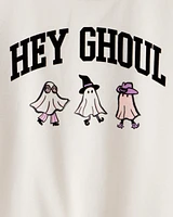 Kid Halloween Hey Ghoul Pullover Sweatshirt