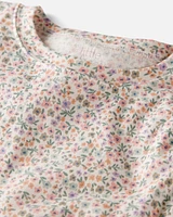Kid Floral Print Organic Cotton 2-Piece Pyjamas