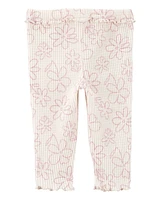 Baby Floral Pull-On Thermal Pants