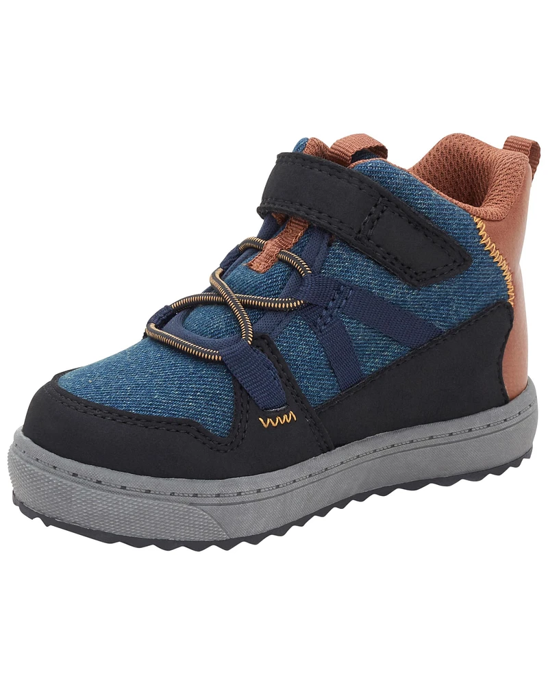 Toddler Denim Logo Sneakers