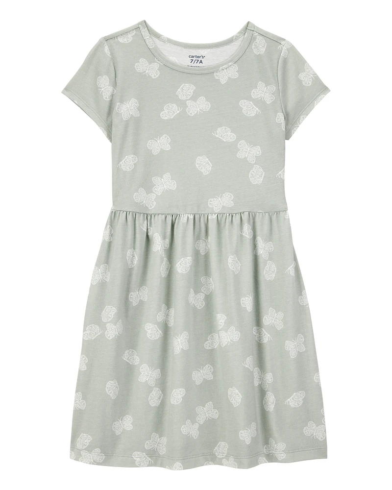 Kid Floral Short-Sleeve Dress