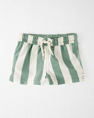 Baby Recycled Striped Swim Trunks