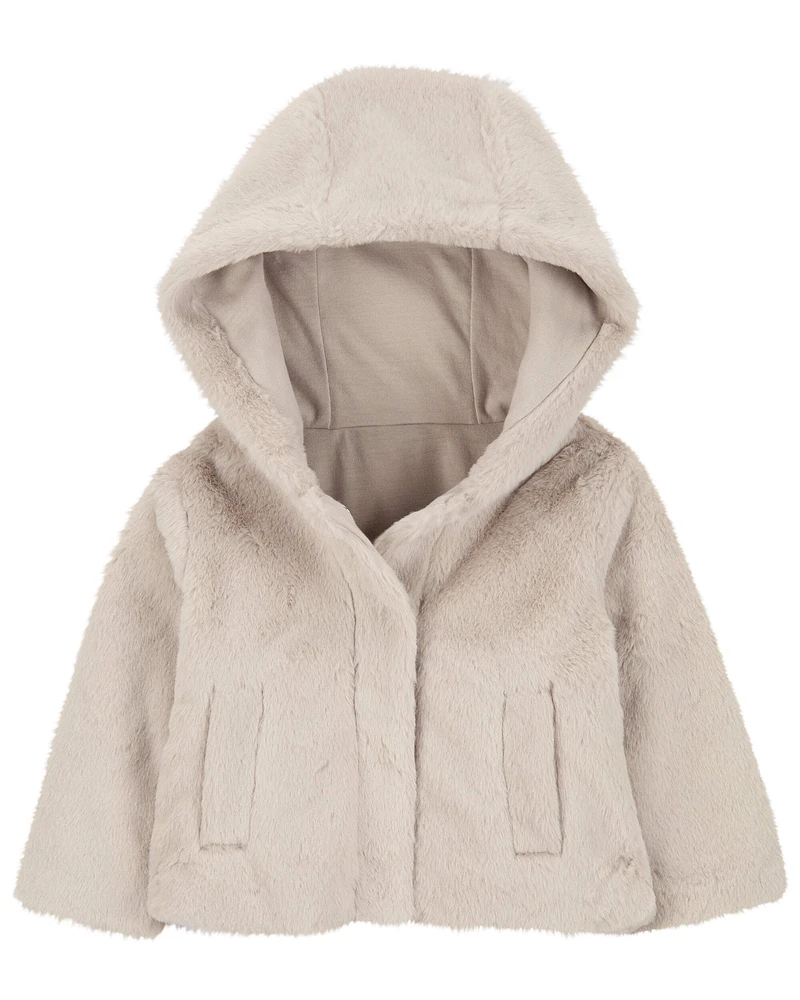 Baby Faux Fur Hooded Jacket