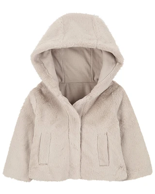 Baby Faux Fur Hooded Jacket