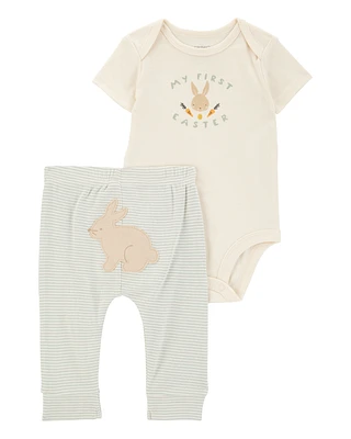 Baby 2-Piece My First Easter Bodysuit Pant Set - Ivory