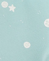 Toddler Sea Print Bike Shorts
