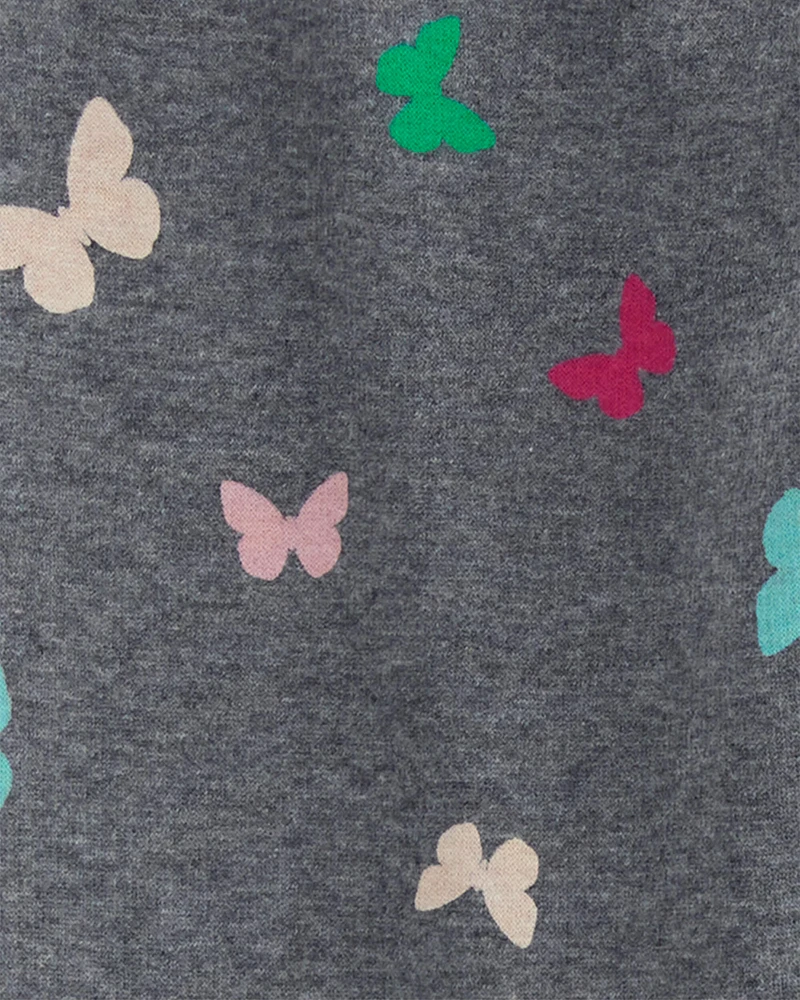 Kid Butterfly Cozy Fleece Leggings