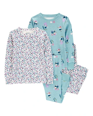 Baby 4-Piece Fairy 100% Snug Fit Cotton Pyjamas