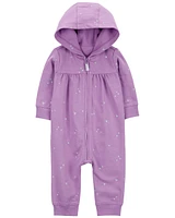 Baby Long-Sleeve Jumpsuit - Purple