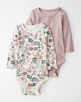 Baby -Pack Organic Cotton Rib Bodysuits