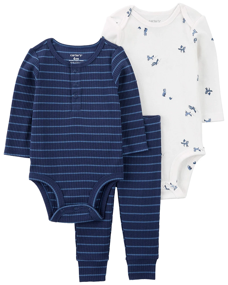 Baby 3-Piece Bodysuit Pant Set