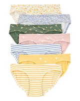 7-Pack Floral Hearts Bikini Stretch Underwear