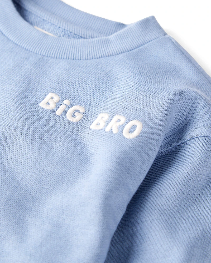 Toddler Organic Cotton Big Bro Sweatshirt
