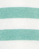 Toddler Striped Woven Short-Sleeve Tee