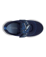 Toddler Dinosaur Light-Up Athletic Sneakers - Navy