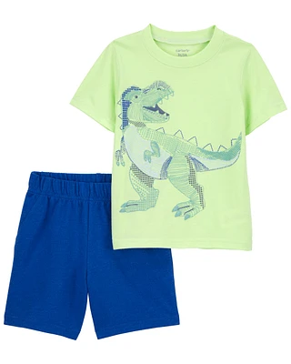 2-Piece Dinosaur Tee & Short Set