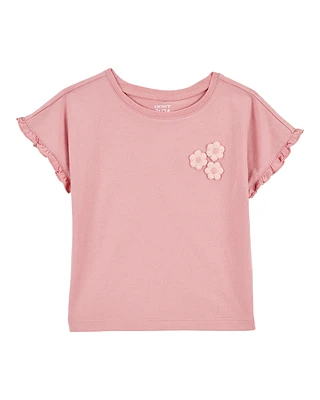 Toddler Short-Sleeve Fashion Top - Pink