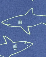 Baby 4-Piece Shark Surfboard 100% Snug Fit Cotton Pyjamas