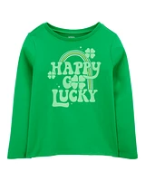 Kid Lucky St. Patrick's Day Cotton Blend Graphic Tee