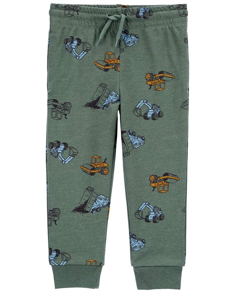 Toddler Construction Pull-On Joggers