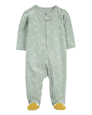 Baby Bee Zip 2-Way Cotton Sleeper