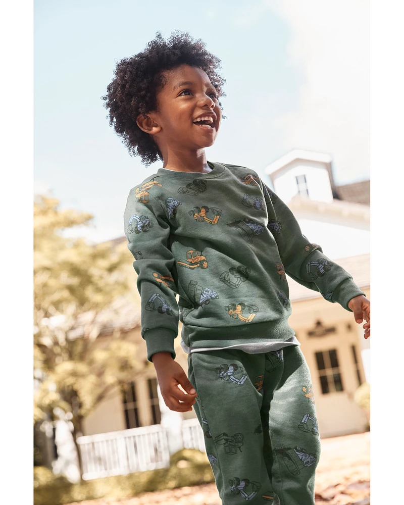 Toddler Construction Pull-On Joggers