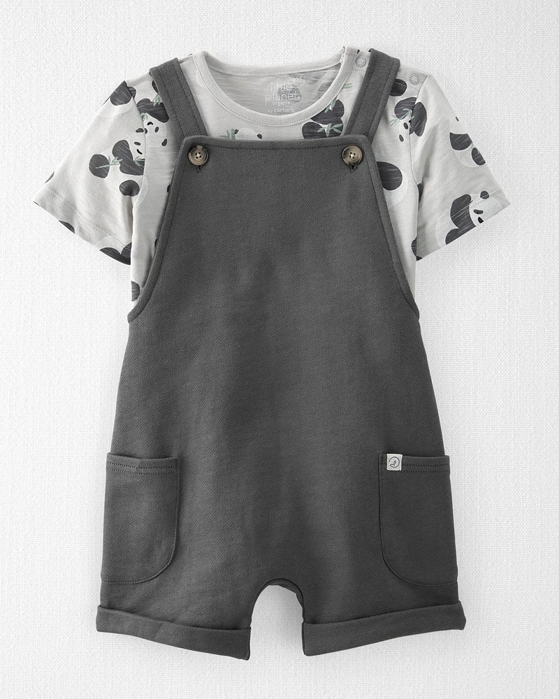 Toddler 2-Piece Organic Cotton Romper Set