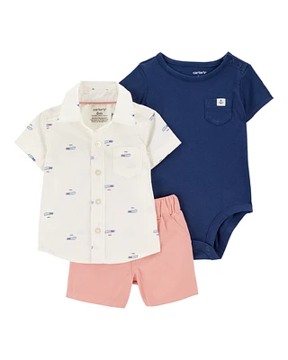 Baby 3-Piece Boat Outfit Set