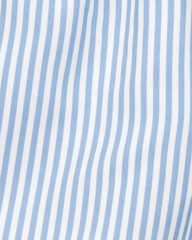 Toddler Striped Swim Trunks - Blue
