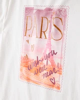 Kid Paris Short-Sleeve Graphic Tee - White