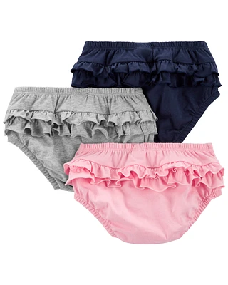 Baby 3-Pack Ruffle Diaper Cover Set