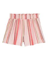 Kid Striped Flowy Pull-On Shorts