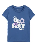 Toddler Lil' Sister Short-Sleeve Graphic Tee - Blue