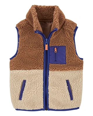 Baby Zip-Up Sherpa Vest