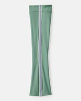 Girls Knit Flare Active Pants - Green