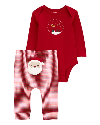 Baby 2-Piece My First Christmas Outfit Set