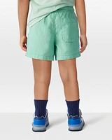 Toddler Pull-On Twill Shorts - Turquoise
