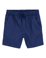 Boys Pull-On Poplin Shorts - Navy