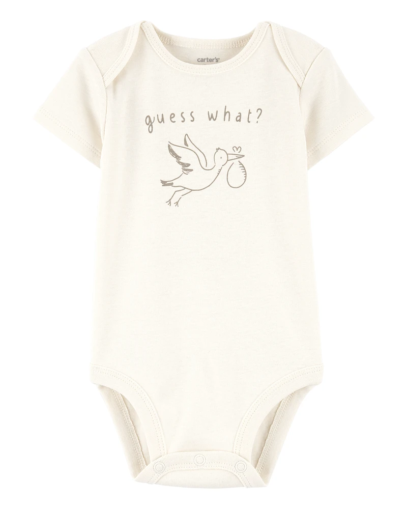 Baby Stork Announcement Bodysuit