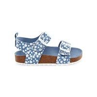 Daisy Buckle Footbed Sandals
