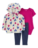 Baby 3-Piece Floral Little Jacket Set