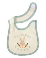 Baby My First Easter Teething Bib - Cream