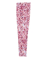 Kid Abstract Print Leggings - Pink