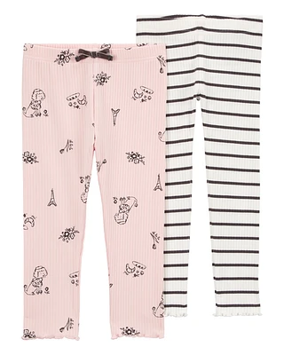 Baby 2-Pack Printed Leggings Set