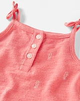 Baby Seahorse-Print Romper Made with Organic Cotton