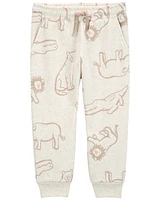 Toddler Pull-On Animal Print Fleece Pants